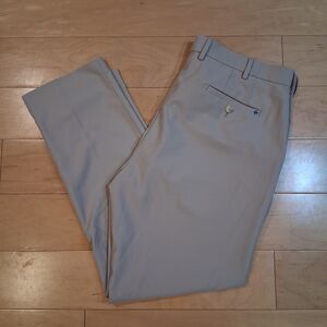 Peter Millar Durham High-Drape Performance Golf Pants 38x30/Fit 38x28.5 Beige